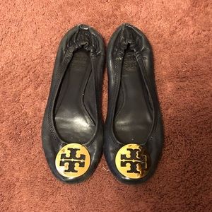Navy Tory Burch Flats